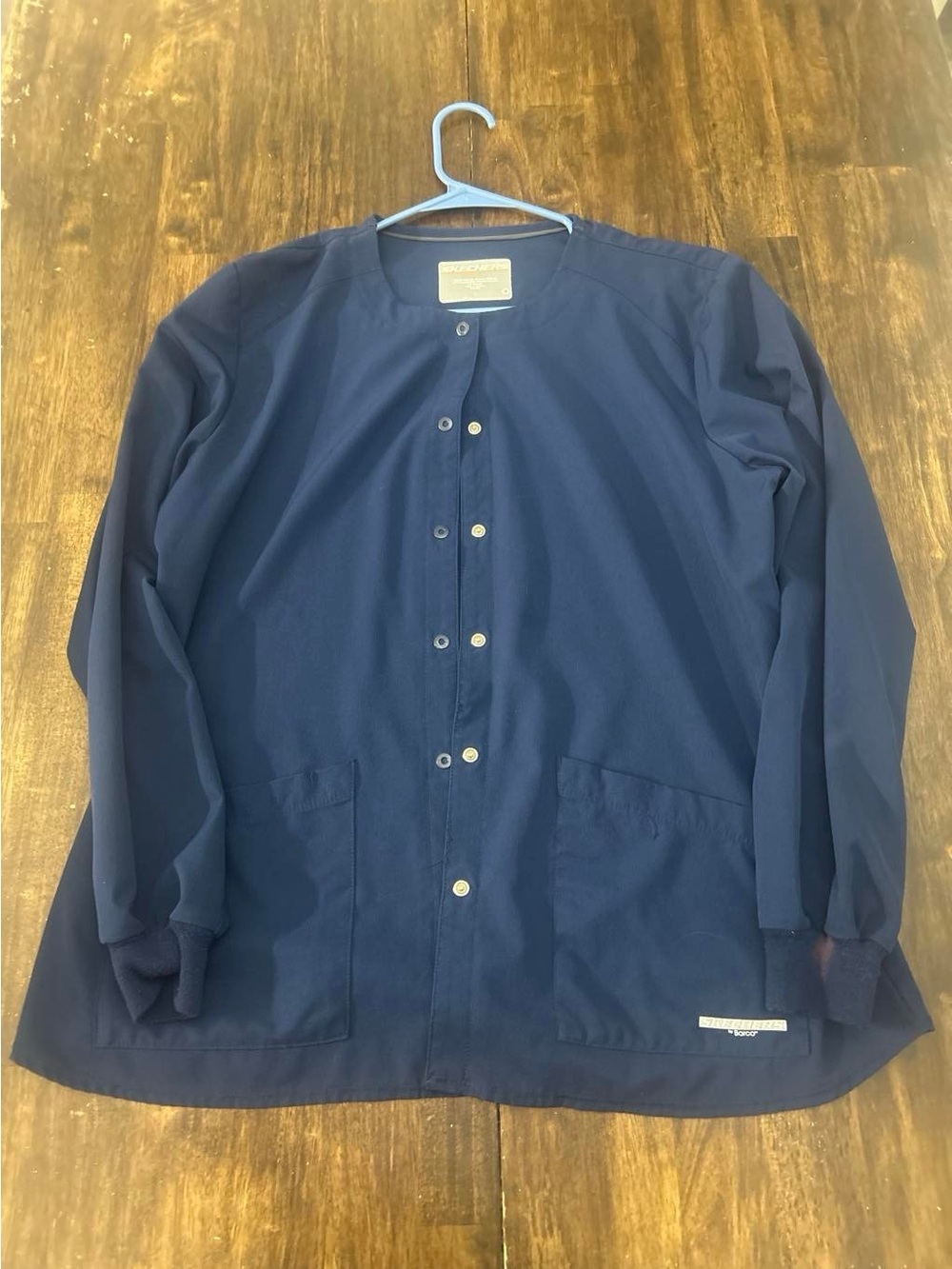 Skechers Men's Navy Snap Button Shirt Jacket